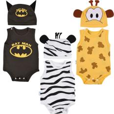 Combo 3 bộ Bodysuit hình thú ngộ nghĩnh cho bé ( khách được chọn bé trai hay gái) – Mihababy – BDS_CB