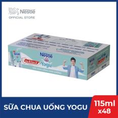 Thùng 48 Hộp Sữa Chua Uống Dinh Dưỡng Nestlé Yogu – 6 lốc x 8 hộp x 115ml