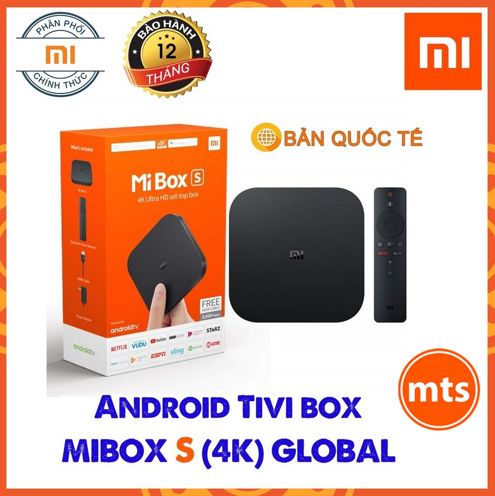 Android Tivi Mibox S (4K) Bản Quốc Tế - Chính hãng