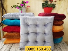 Đệm nhung lót ngồi bệt 100% gòn polyster