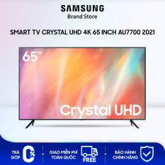 [Voucher 7% tối đa 700k] [TRẢ GÓP 0%] Smart TV Samsung Crystal UHD 4K 65 inch AU7700 2021