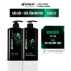 Combo Dầu gội nước hoa X-Men for Boss Motion 650g + Sữa tắm nước hoa X-Men for Boss Motion 650g