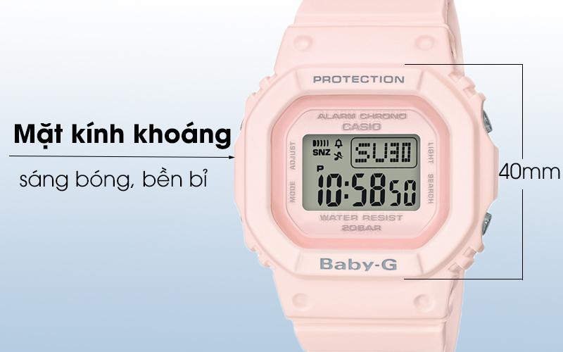 Đồng Hồ Nữ Casio Baby G BGD-560-4DR Dây Nhựa Màu Hồng - Mặt vuông Cá Tính