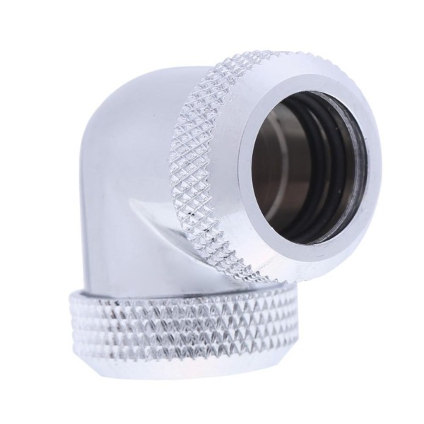 Bảng giá 14mm OD G1/4 Inner Thread 90 Degree Tube Connector for PC Water Cooling(Silver) - intl Phong Vũ