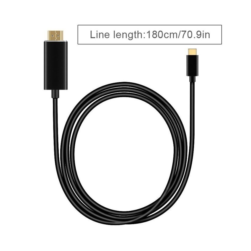 1.8M USB 3.1 TYPE-C to 4K *2K HDMI Adapter Video CableHighResolution - intl