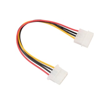 1pcs IDE 4-Pin Male to IDE 4-Pin Female Extension Power Cable 18cm - intl  