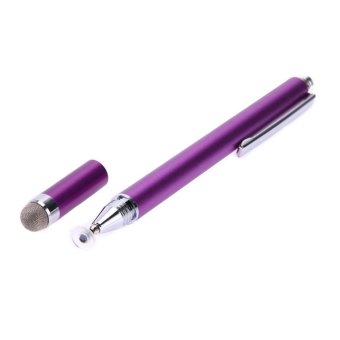 2 In 1 Touch Screen Drawing Pen Stylus for iPhone iPad Tablet(Purple) - intl  