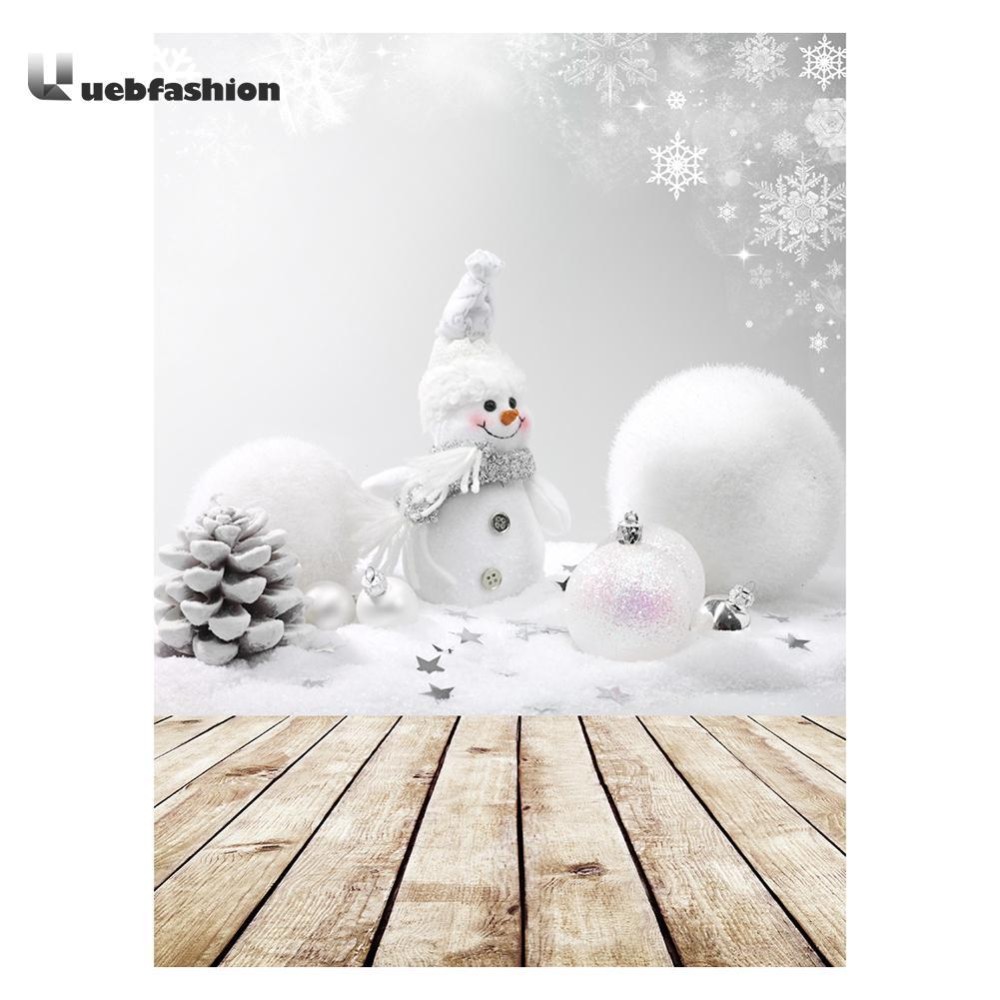 3x5ft 3D Chụp Ảnh Vincy Nền Chủ Đề Giáng Sinh Người Tuyết Phông Nền-quốc tế