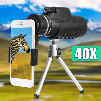 40X60 mobile phone telescope lens + universal phone clip + tripod - intl  