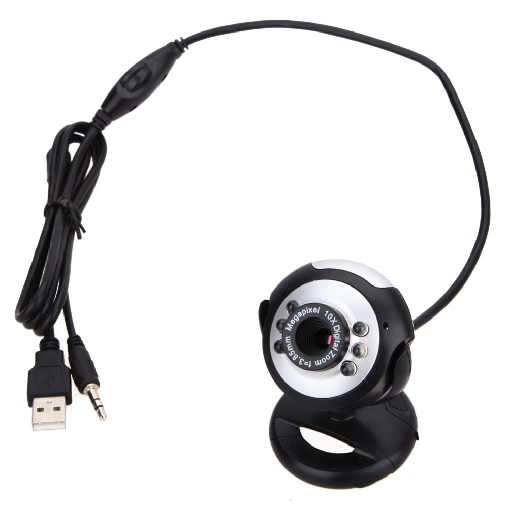Webcam 8 Mega Pixels 50 m 6 LED USB có Mic cho MÁY TÍNH Laptop