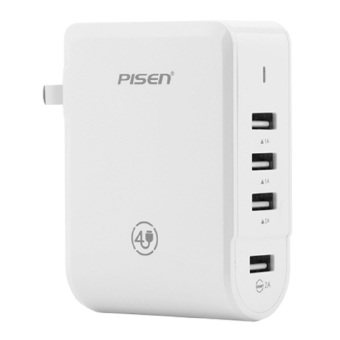 Adapter Pisen 4 USB Charger (Trắng)  