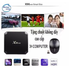 Ở đâu bán Android tivi box X96 mini Ram 2GB – Rom 16GB – Android 7.1.2 tặng kèm chuột không dây cao cấp
