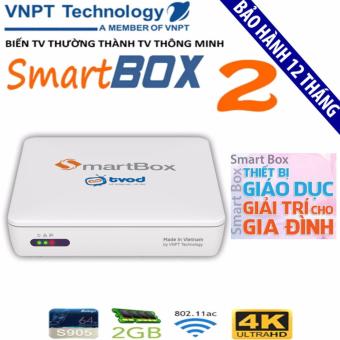 Android TV Box VNPT SmartBox 2 (trắng), Chip lõi tứ, Ram 2GB