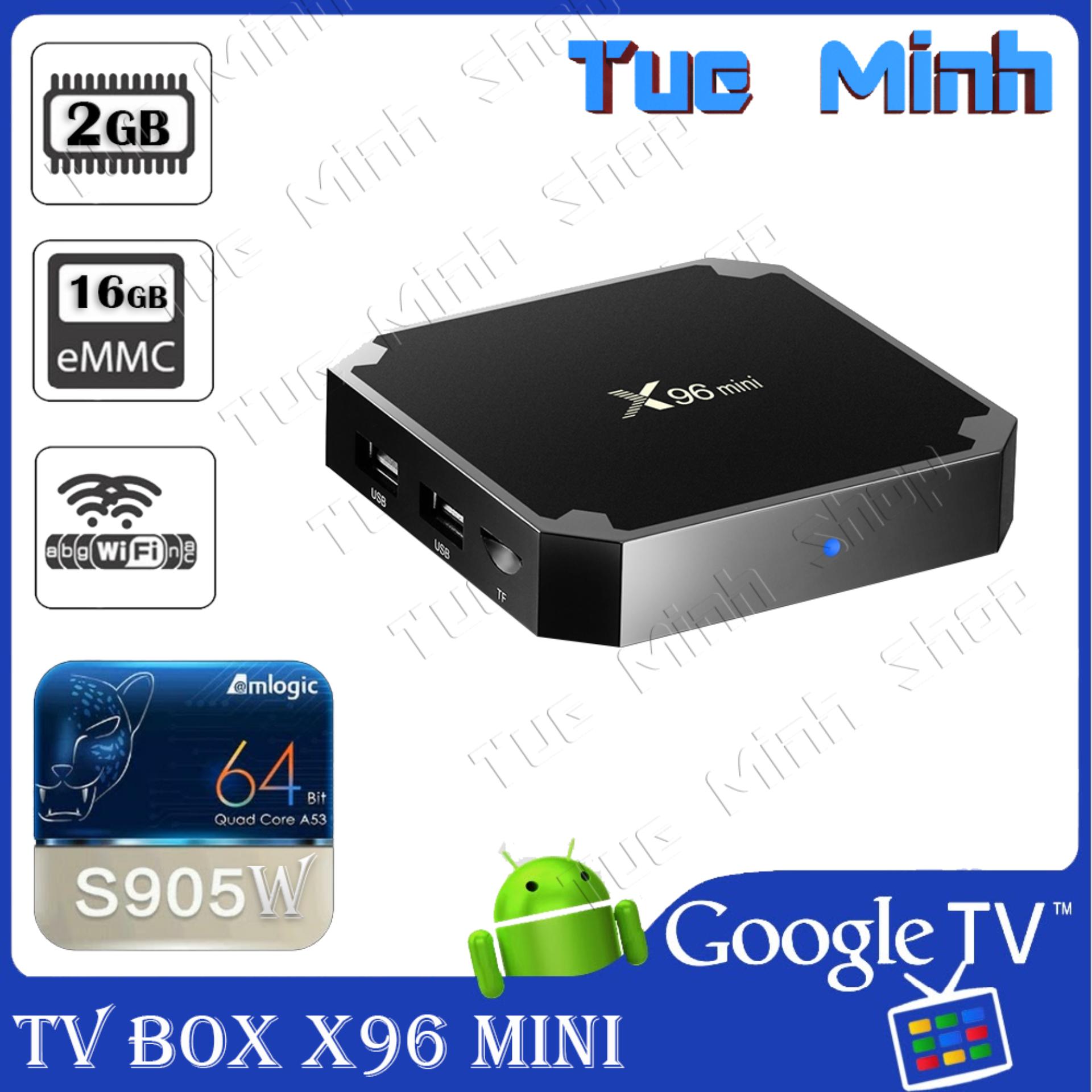 Android TV Box X96 mini 2G ram và 16G bộ nhớ trong - BH2 năm, AndroidTV, MyK+