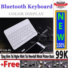 Đánh Giá Bàn phím Bluetooth New4all V100 cho điện thoại thông minh (Trắng) + Tặng 01 tai nghe nhét tai New4all Piston Basic