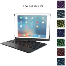 Bàn phím Bluetooth iPad 9.7 inch iPad wifi 2018, iPad wifi 2017, iPad Air 1, iPad Air 2, iPad pro 9.7 Ốp lưng Xoay 360° Đèn LED PKCB180 Keyboard PF105