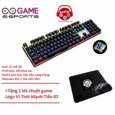Câp nhật giá Bàn Phím Cơ Game Thủ Zero E-Sport 104 Phím Led 13 Chế Độ + Tặng lót chuột hiệu Vi Tính Mạnh Tiến tháng 11 – 2017