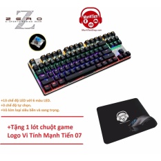 Mua Bàn Phím Cơ Game Thủ Zero E-Sport 87K (blue switchs) Đèn Led 13 Chế Độ +Tặng lót chuột thương hiệu vi tính mạnh tiến ở đâu tốt?