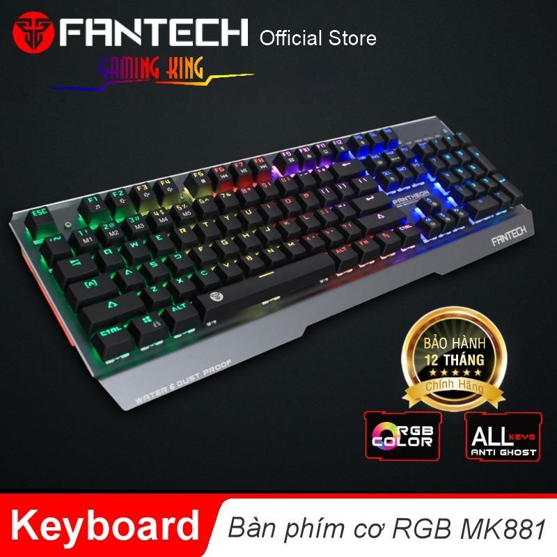 Bàn phím cơ Full size RGB Backlit Ghost Gaming - Fantech MK881 (PHÍM XANH)