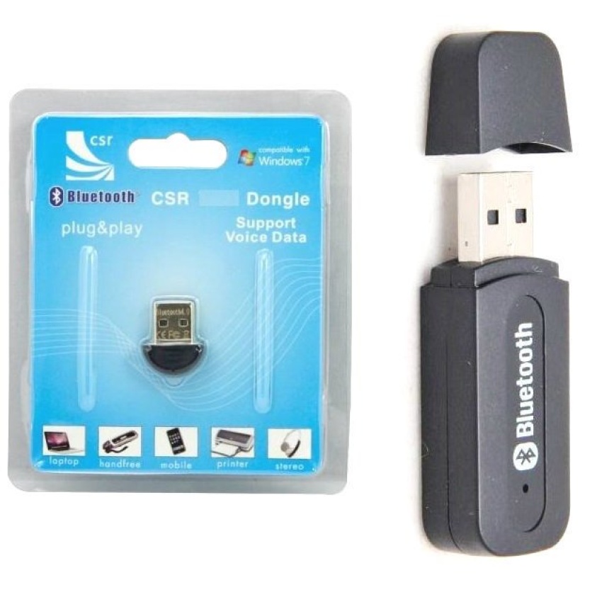 Bộ 1 USB nhận kết nối bluetooth và 1 USB tạo bluetooth kết nối âm thanh (Đen)
