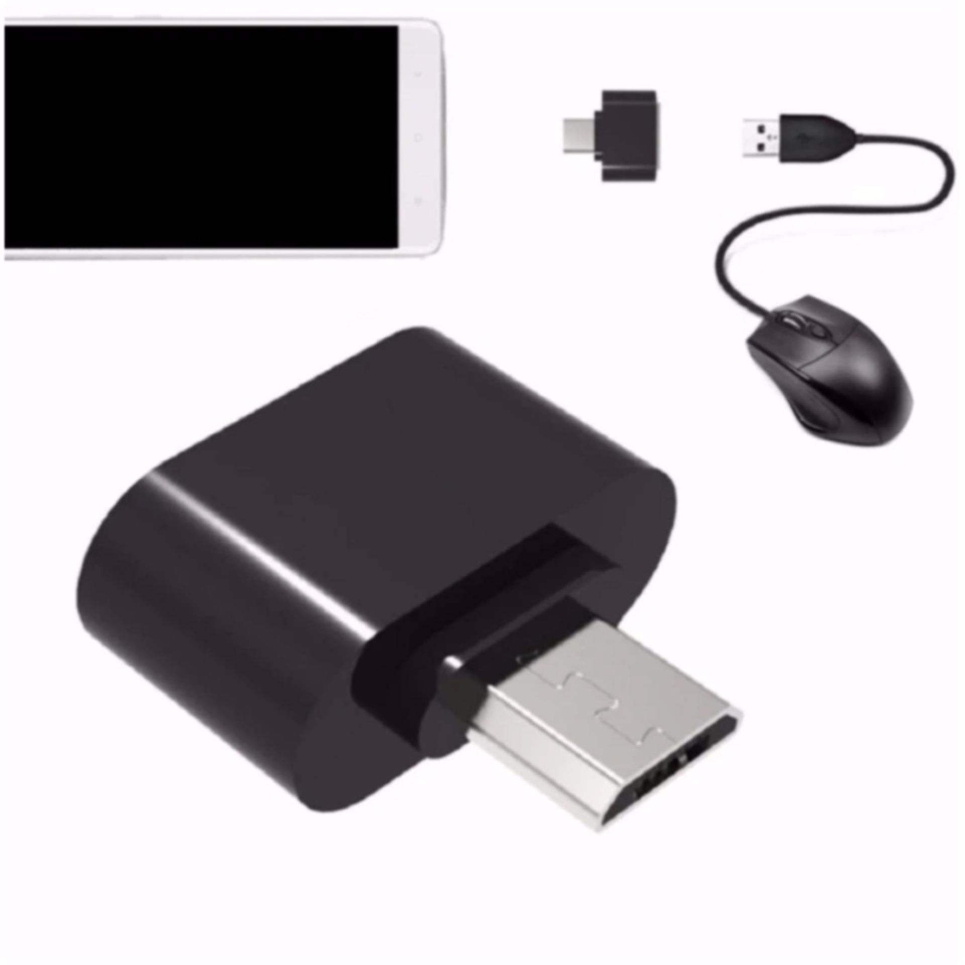Bộ 2 Đầu chuyển Micro USB OTG cho máy tính bảng và smart phone (đen) - Hàng nhập khẩu