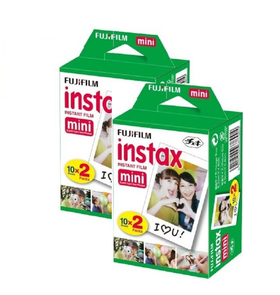 Bộ 2 hộp phim Fujifilm Instax Mini 20 tấm (Đen)