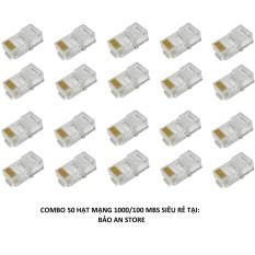 Bộ 50 hạt mạng RJ45 chuẩn 1000/100Mbs