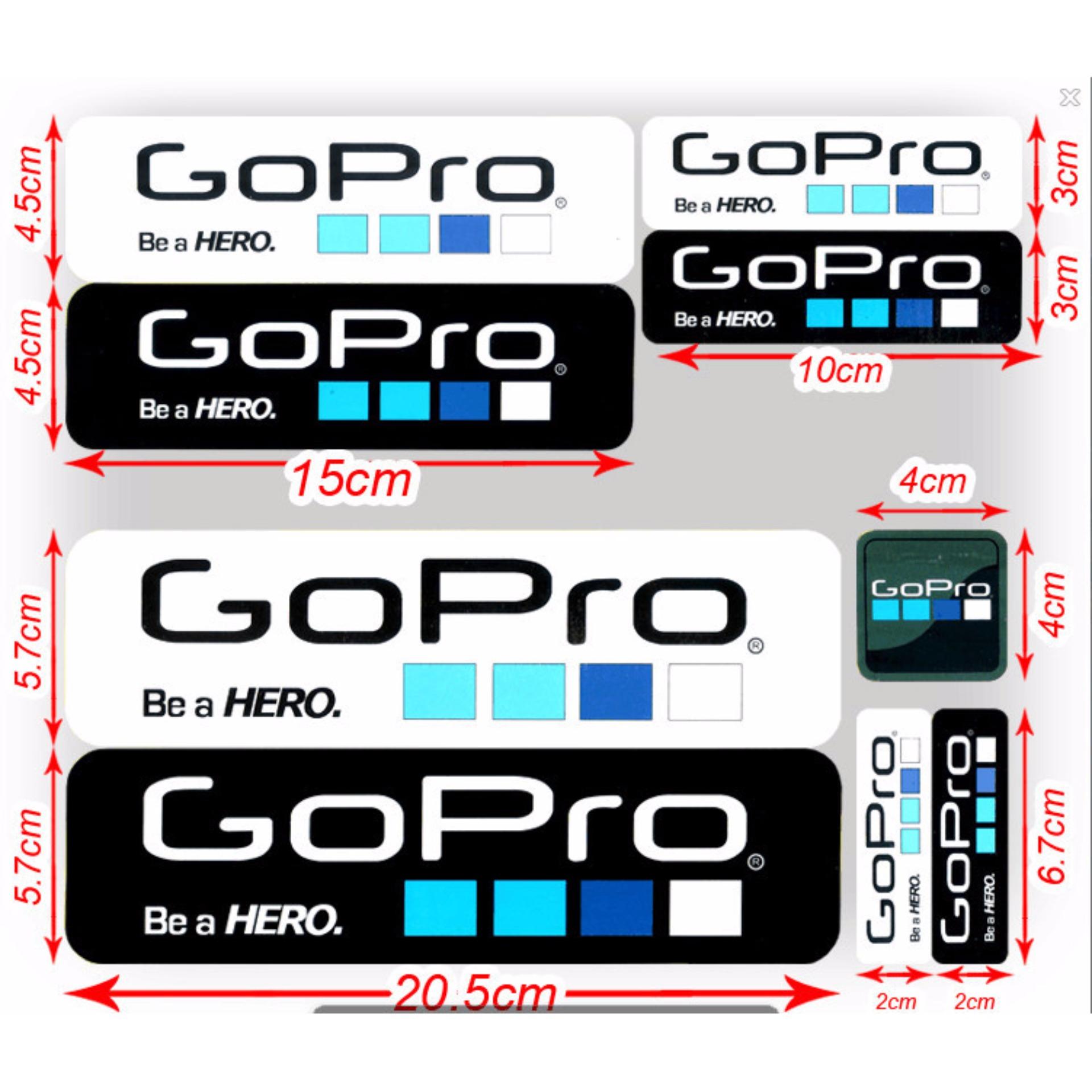 Bộ 9 Miếng dán Logo Gopro
