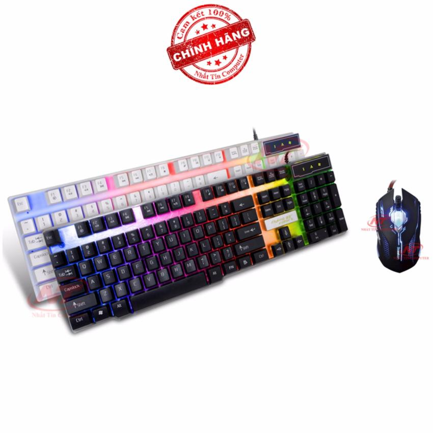 Hình ảnh Bộ bàn phím giả cơ và chuột chuyên game Flying K8 - Bosston X11 (Đen)
