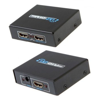 Bộ chia màn hình HDMI Splitter 1 ra 2 chuẩn 1.4 (Đen)  