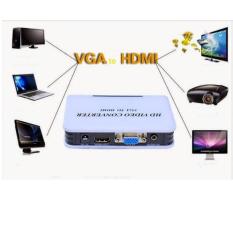 Bộ chuyển đổi tín hiệu từ VGA sang HDMI trắng Gia Bách
