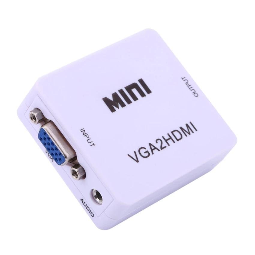 Bộ chuyển đổi tín hiệu từ VGA sang HDMI VGA to HDMI converter (Trắng/Đen)