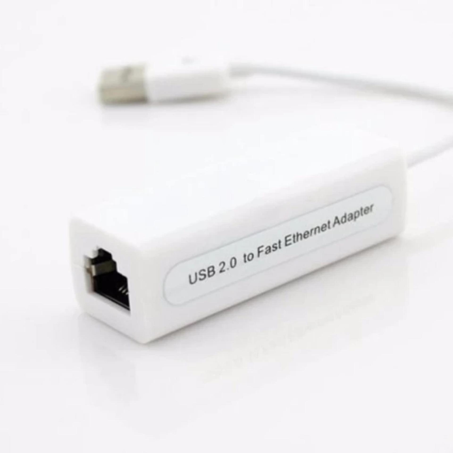 Bộ chuyển đổi USB ra LAN RJ45 (Trắng) USB 2.0 to fast Ethernet
