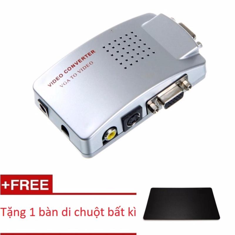 Bảng giá Bộ chuyển đổi VGA vi tính sang AV PC to TV Converter + Bàn di chuột Phong Vũ