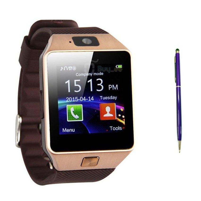 Hình ảnh Bộ đồng hồ thông minh Smartwatch DZ09 (Vàng) và bút cảm ứng
