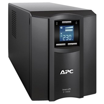 Bộ lưu trữ điện APC SMART-UPS C 1000VA LCD 230V (Đen)  