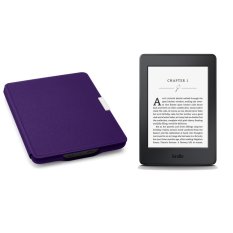 Bộ máy đọc sách Kindle paper AMAZON 2017 (Đen) và Bao da Kindle Paperwhite 2017 (Tím) – Hàng nhập khẩu