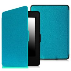 Bộ máy đọc sách Kindle paper AMAZON 2015 (Đen) và Bao da Kindle Paperwhite 2015 (Xanh Da Trời) – Hàng nhập khẩu
