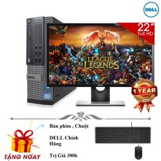 Bộ máy tính để bàn DELL Optiplex 9010 (Chip core i5 3470, Ram 8gb, ổ cứng 500gb ) Và Màn Hình DELL 22′ inch – Tặng bàn phím, chuột DELL, Usb wifi – Bảo hành 1 đổi 1 trong 24 tháng.