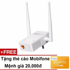 Bộ Mở Rộng Sóng Wifi Chuẩn N Tốc Độ 300Mbps Totolink EX200 + Tặng thẻ cào Mobifone 20,000đ – Hãng phân phối chính thức