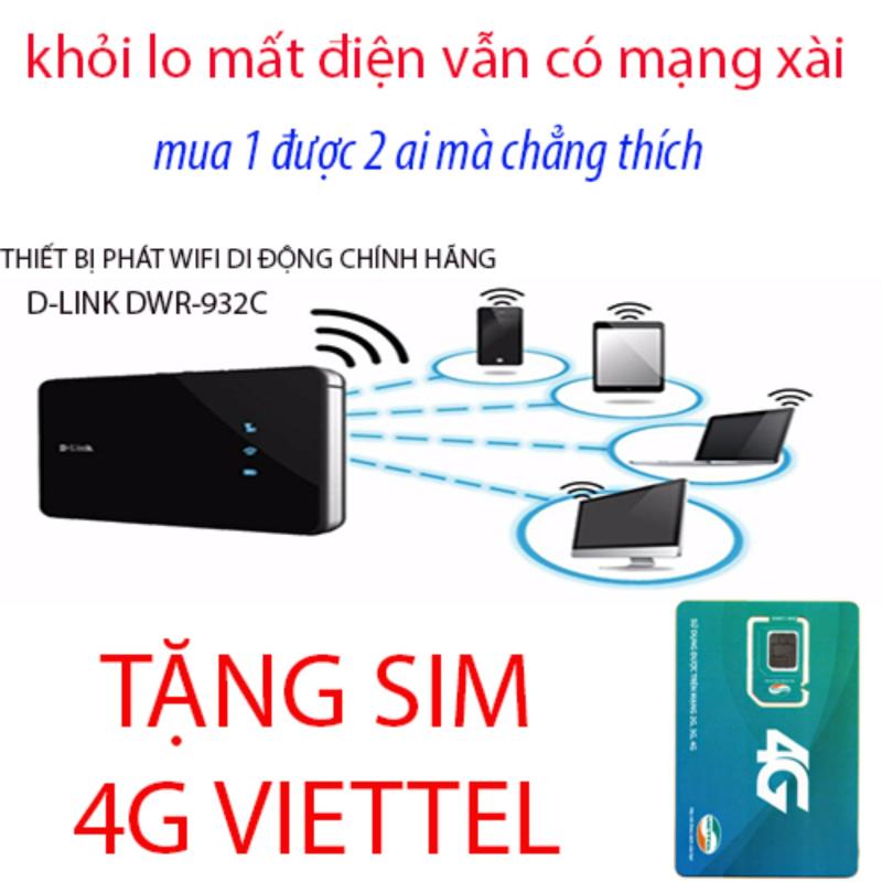 Bảng giá Bộ phát sóng WiFi 4G LTE D-Link DWR-932C 150Mpbs  tặng sim 4g viettel Phong Vũ