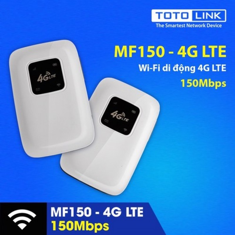 Bảng giá Bộ Phát Sóng Wifi Di Động TotoLink 4G LTE MF150 (Trắng) Phong Vũ