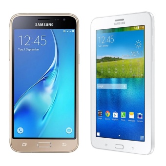 Bộ Samsung Galaxy J3 4G/LTE (Vàng) + Samsung Galaxy Tab 3V T116 (Trắng) - Hãng phân phối chính thức