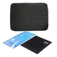 Bộ túi chống sốc + dán bàn phím + miếng lót chuột 14 inch (Đen)