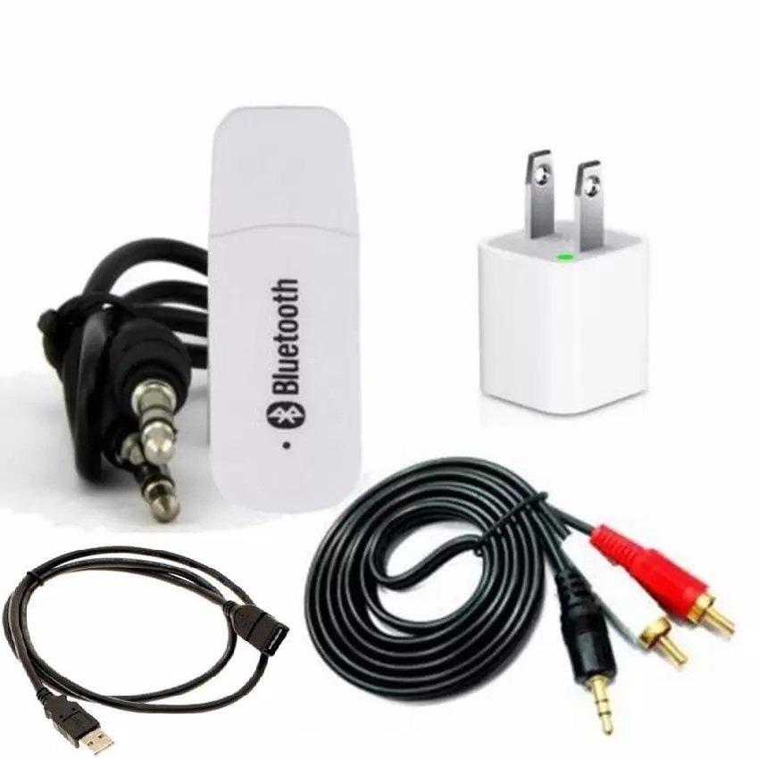 Bộ USB Bluetooth Wireless DMZMusic Receiver thùy linh tạo kết nối bluetooth cho amply và loa (Trắng)