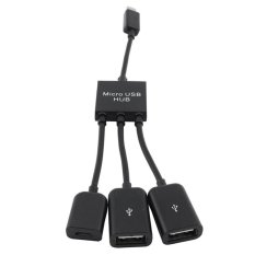 BSTUO Micro USB OTG HUB 3 trong 1 CỔNG Micro USB Hub Nam đến Nữ Adapter-quốc tế