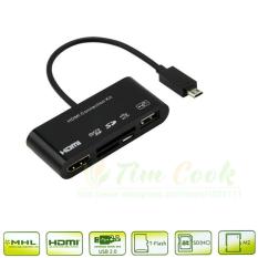Cáp chuyển đổi MHL 11 Pin ra HDMI/ USB 2.0/ SD / TF / M2 dành cho máy Samsung Galaxy S3 / S4 / Note 2/ 3 Gia Bách