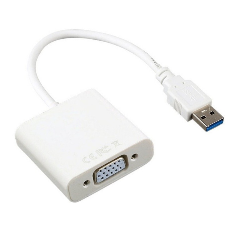 Bảng giá Cáp chuyển đổi tín hiệu USB sang VGA (Trắng) Phong Vũ