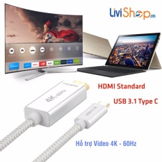 Cáp chuyển USB Type C sang HDMI hỗ trợ xuất Video 4K – 60Hz(1 mét)