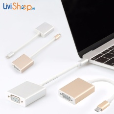 Cáp chuyển USB Type C sang VGA độ nét cao Full HD 1080p